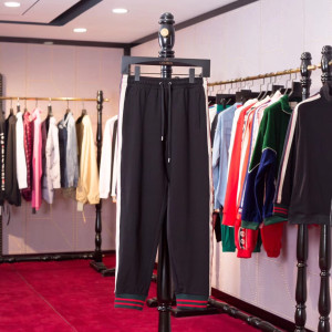 블랙 와이드 조거팬츠