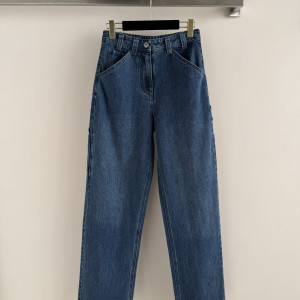 CHANEL 하이웨이스트 데님팬츠