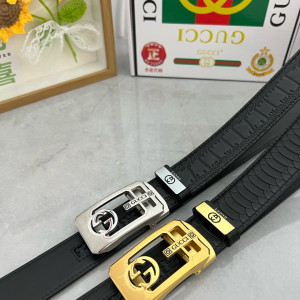GUCCI 자동버클 가죽 벨트