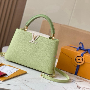 연청록 펄화이트 골드버클 가방