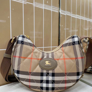 BURBERRY 체크 호보백